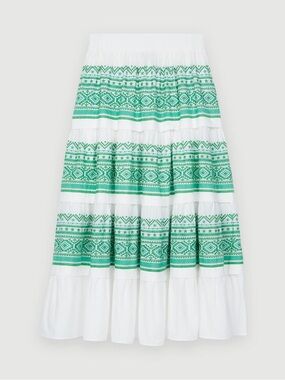 Maje Embroidered Skirt